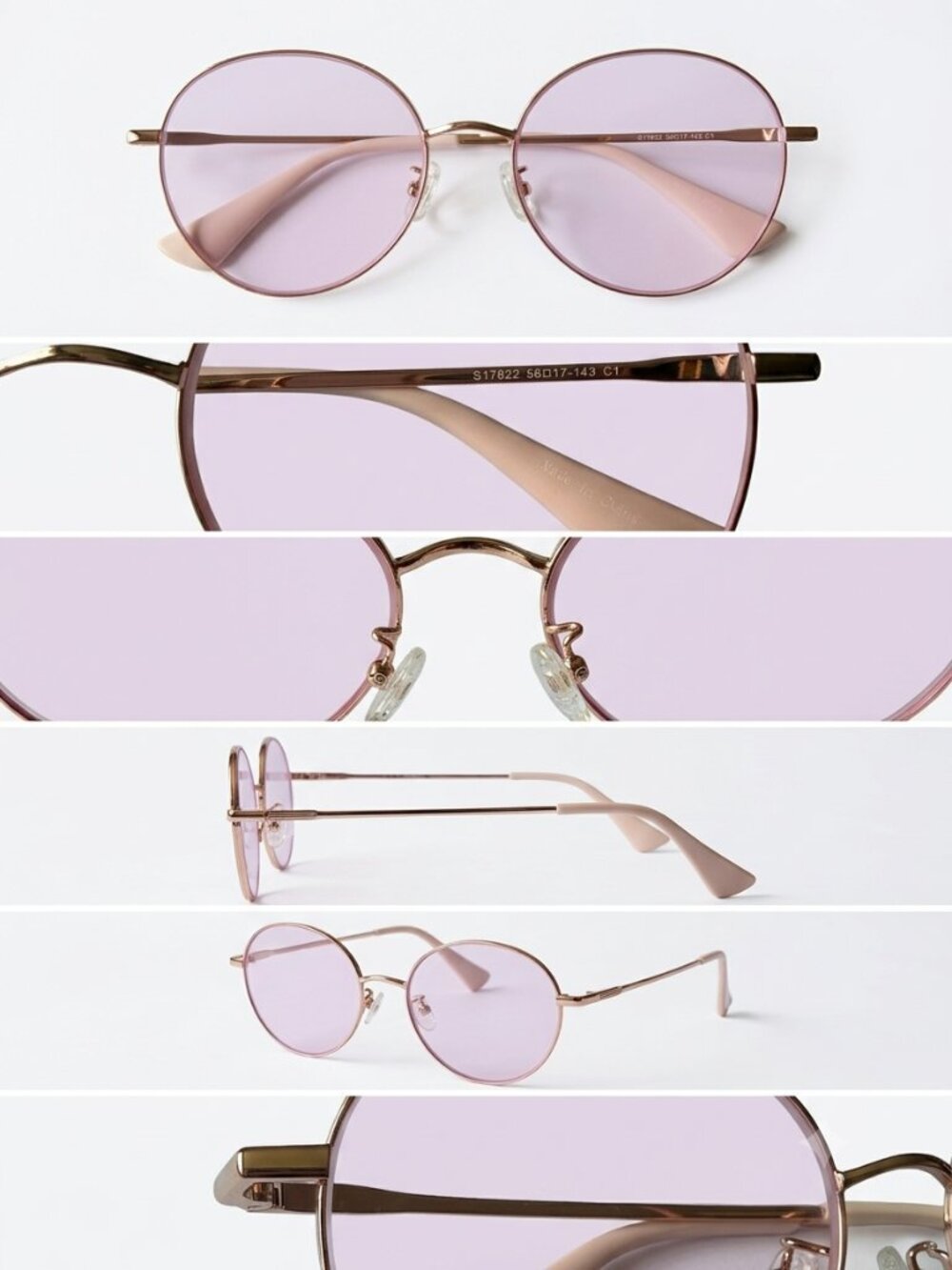 Rose Gold Round Glasses FIRMOO